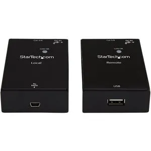 1 Port USB 2.0 Over Cat5 or Cat6 Extender Kit - 165ft (50m) - USB Extender - USB to Ethernet Extender - Cost-Effective USB 2.0 Extender - Versatile Metal Housing