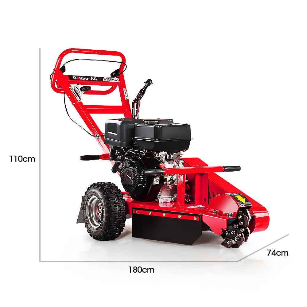 15HP Heavy-Duty Petrol Tree Stump Grinder 12 Teeth Baumr-AG