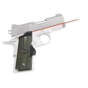 1911 Officer's-Compact-Defender - G-10 Green-Black LaserGrip Front Activation, Compact