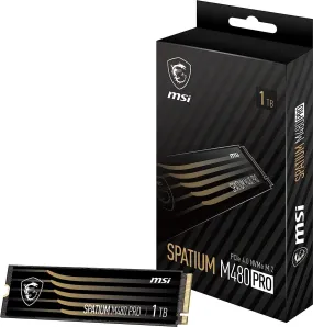 1TB MSI SPATIUM M480 PRO PCIe 4.0 NVMe M.2 SSD 1TB MSI SPATIUM M480 PRO PCIe 4.0 NVMe M.2 SSD