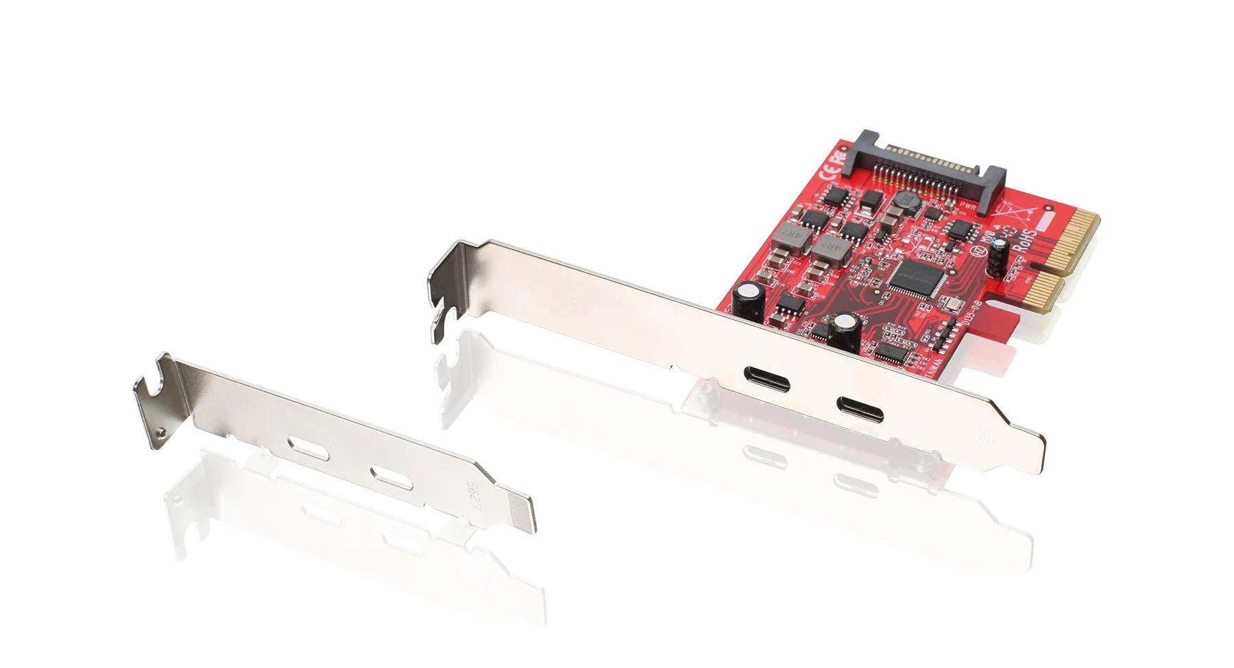 2-Port SuperSpeed  USB-C PCI-Express Card (TAA)