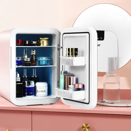 20L Compact Portable Makeup Skincare Fridge-White