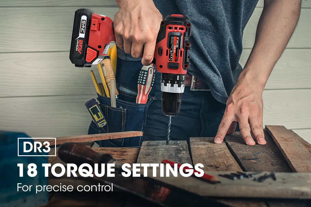 20V Cordless Drill/Impact Driver Kit, 130Nm Torque – Baumr-AG