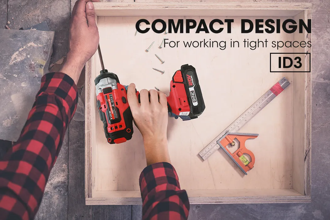 20V Cordless Drill/Impact Driver Kit, 130Nm Torque – Baumr-AG