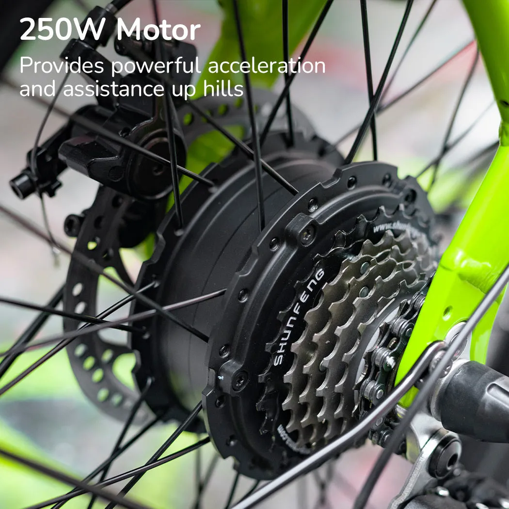 250W 20" Folding Electric Bike, 40km Range, Shimano 7-Speed - VALK