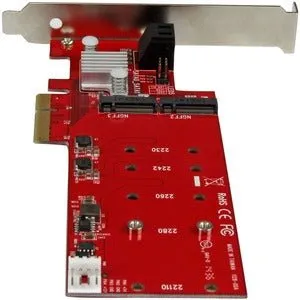 2X M.2 NGFF SSD RAID CONTROLLER CARD PLUS 2X SATA III PORTS - PCIE