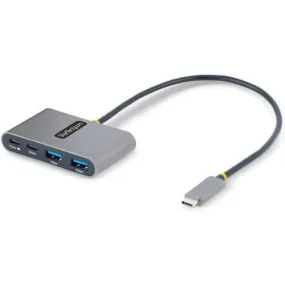 4-Port USB-C Hub with 100W Power Delivery Pass-Through - 2x USB-A   2x USB-C - USB 3.0 5Gbps - 1ft (30cm) Long Cable - Portable USB Type-C to USB-A/C Hub