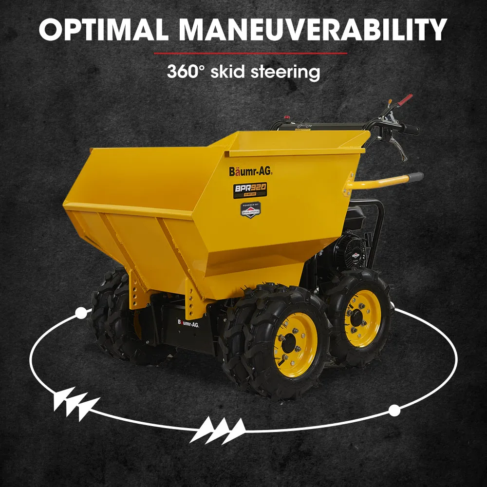 6-Wheel Motorized Wheelbarrow, 500kg Capacity, Briggs & Stratton Engine - Baumr-AG