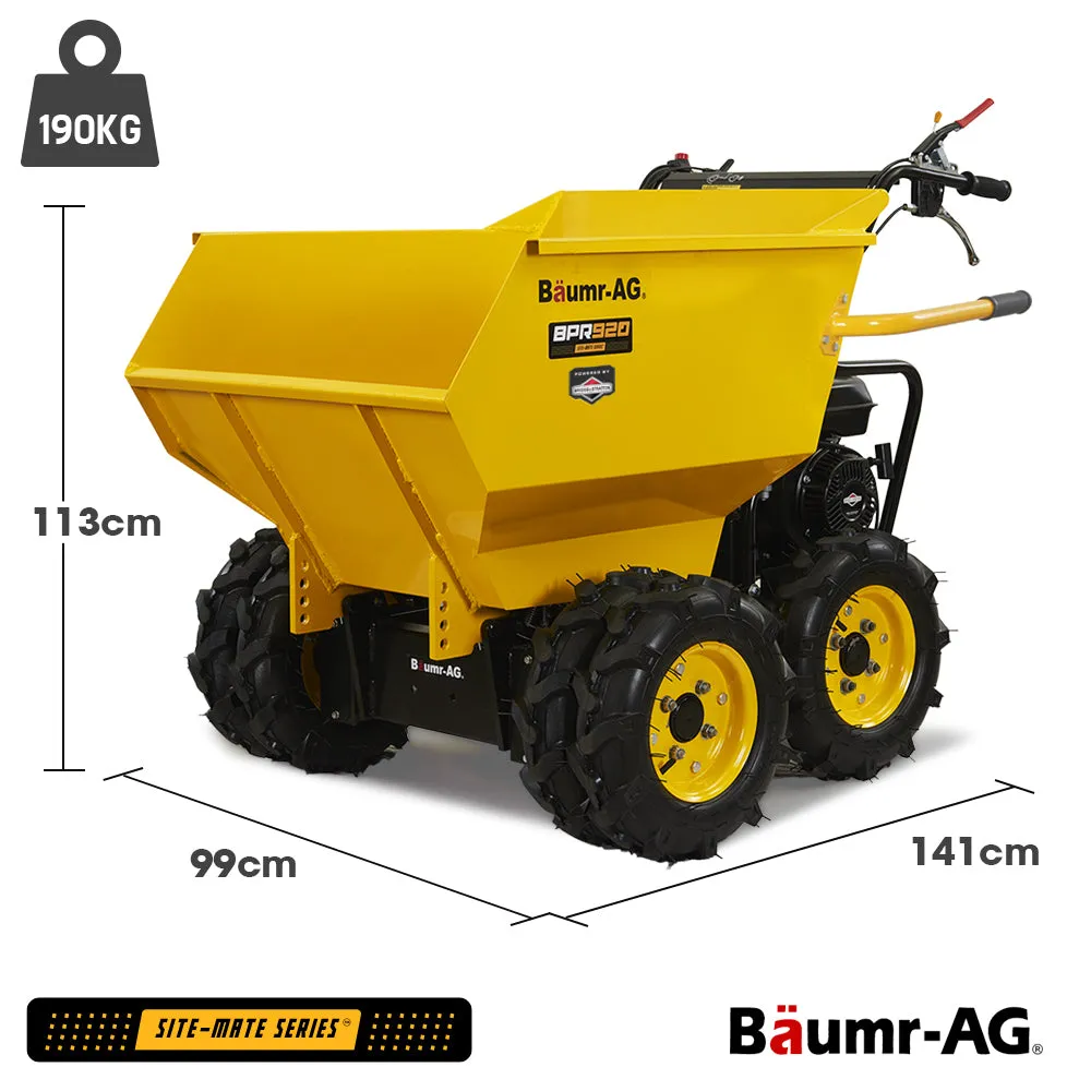 6-Wheel Motorized Wheelbarrow, 500kg Capacity, Briggs & Stratton Engine - Baumr-AG