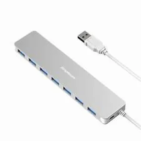 7 PORT USB 3.0 ULTRA SLIM PORTABLE HUB ALUMINUM ALLOY