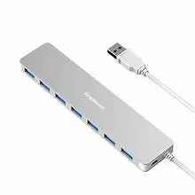 7 PORT USB 3.0 ULTRA SLIM PORTABLE HUB ALUMINUM ALLOY