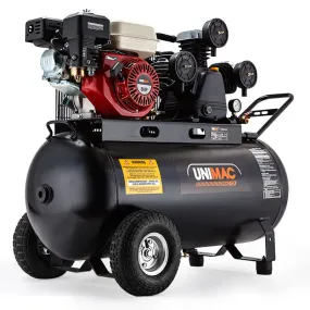 8HP 115PSI 120L Petrol Air Compressor, 477L/Min - Unimac