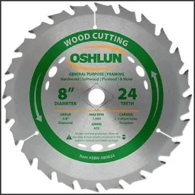 8" 24T Carbide Tip Wood Cutting Saw Blade Table Power