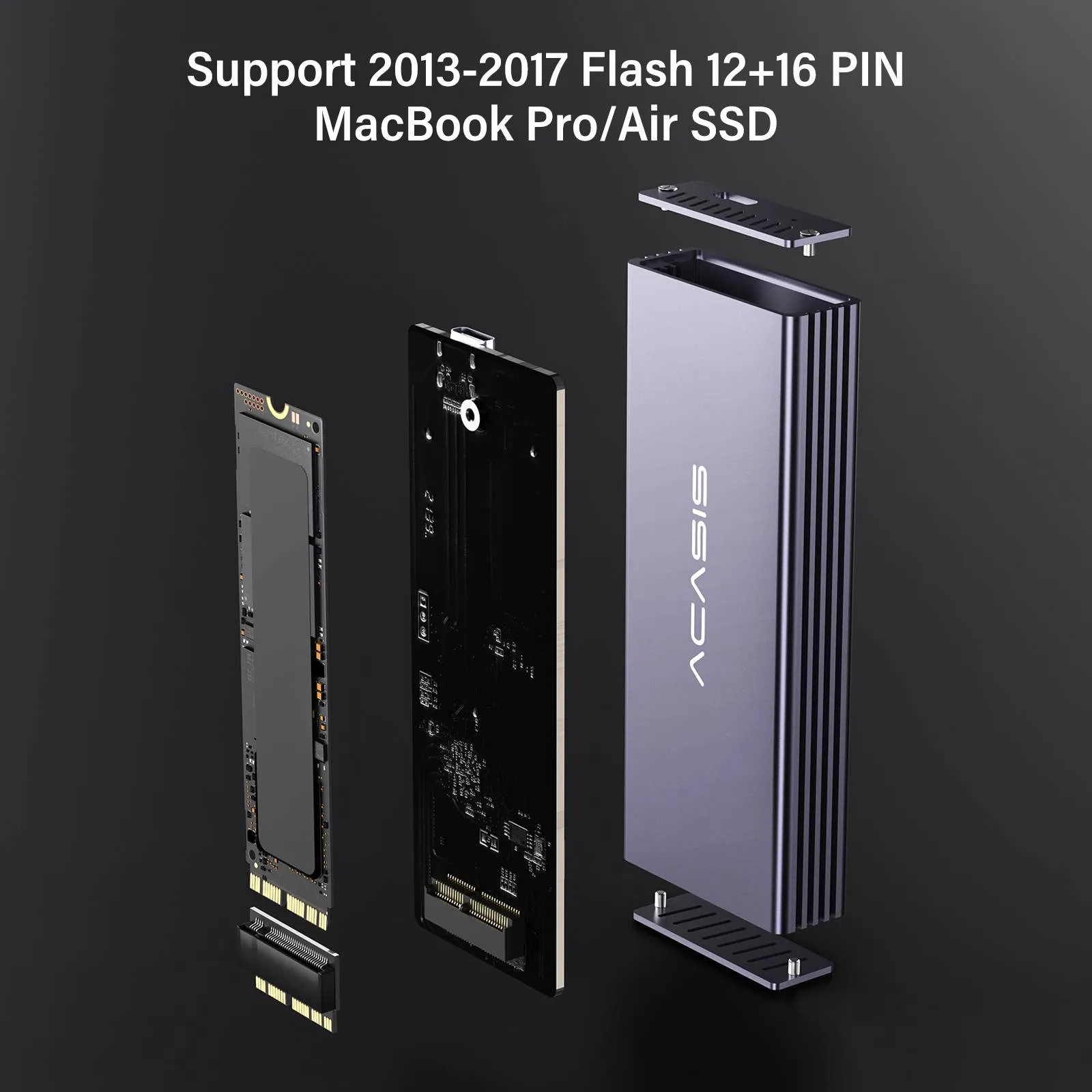 Acasis 20Gbps Apple SSD Enclosure for Mac(2013-2017|12 16 PIN)