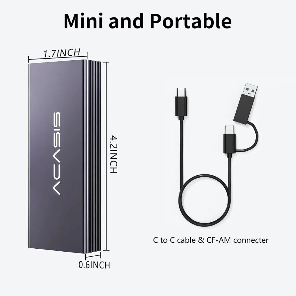 Acasis 20Gbps Apple SSD Enclosure for Mac(2013-2017|12 16 PIN)