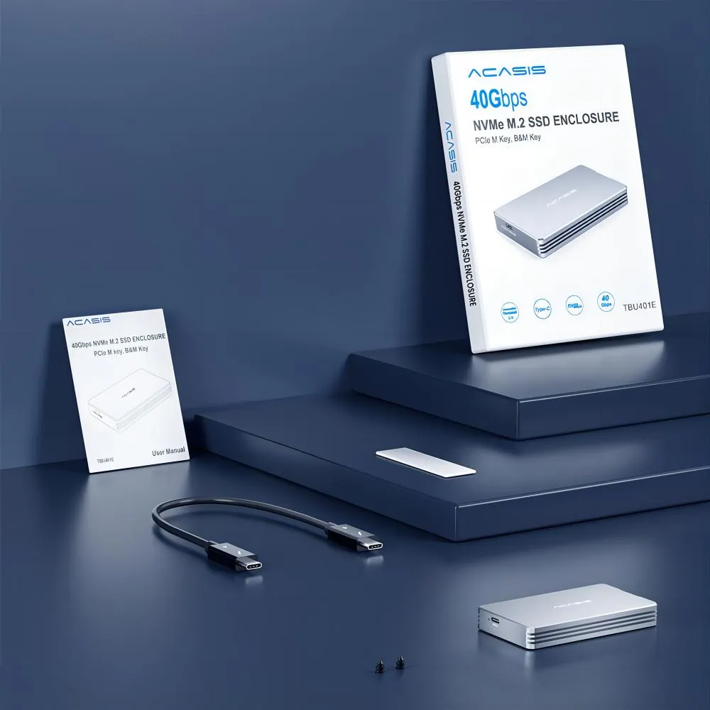 Acasis 40Gbps M.2 NVMe USB 4 Thunderbolt 3/4 SSD Enclosure