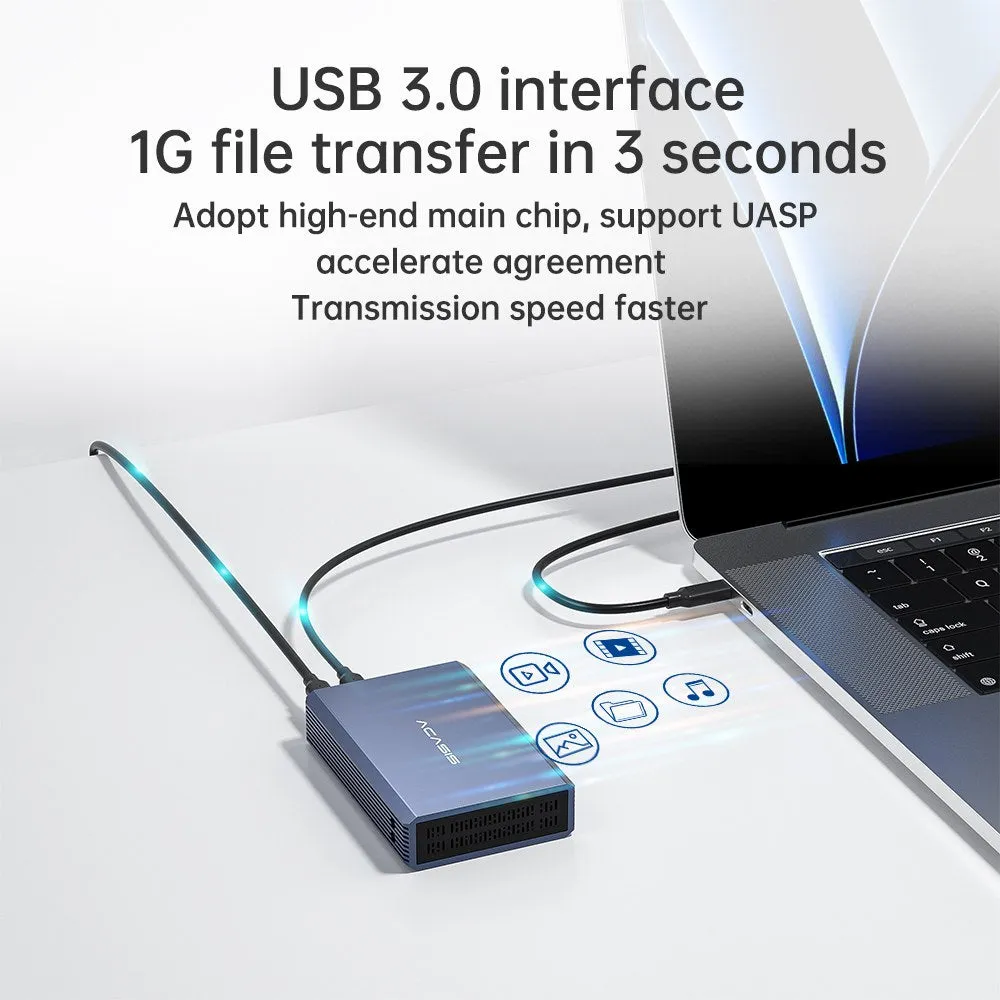 Acasis Dual Bay 2.5 Inch USB-C to SATA HDD SSD RAID Enclosure