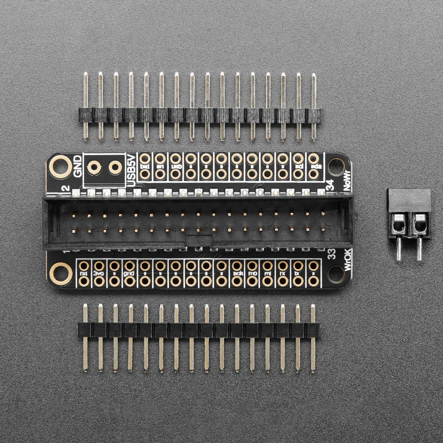 Adafruit Floppy FeatherWing with 34-Pin IDC Connector
