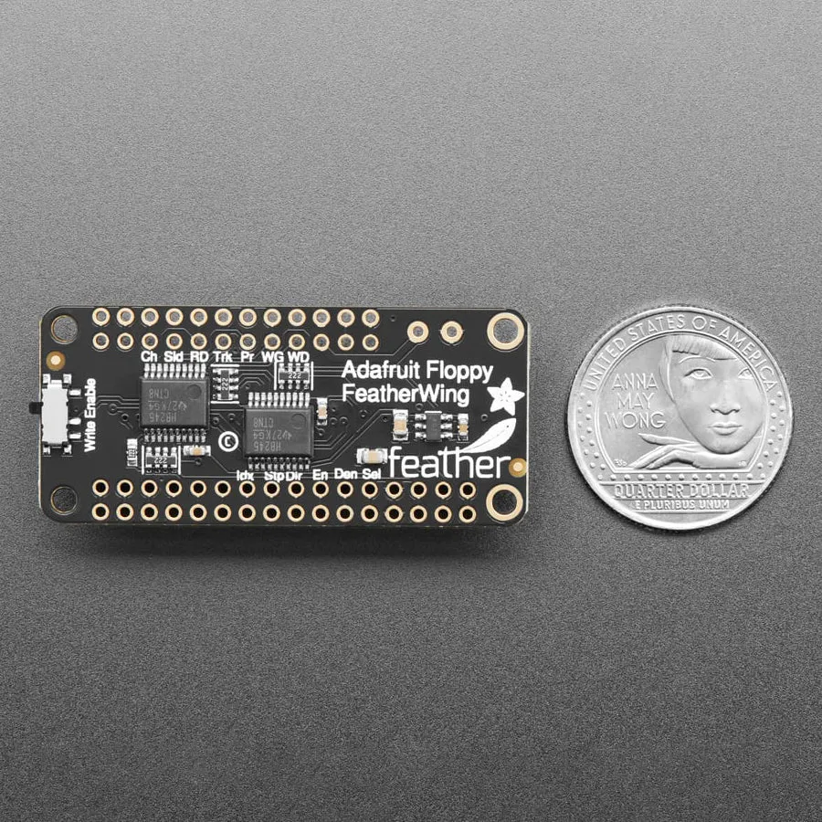 Adafruit Floppy FeatherWing with 34-Pin IDC Connector