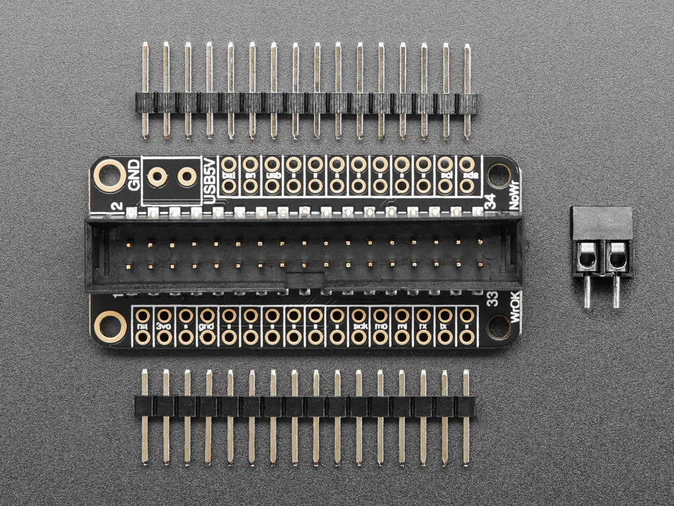 Adafruit Floppy FeatherWing with 34-Pin IDC Connector