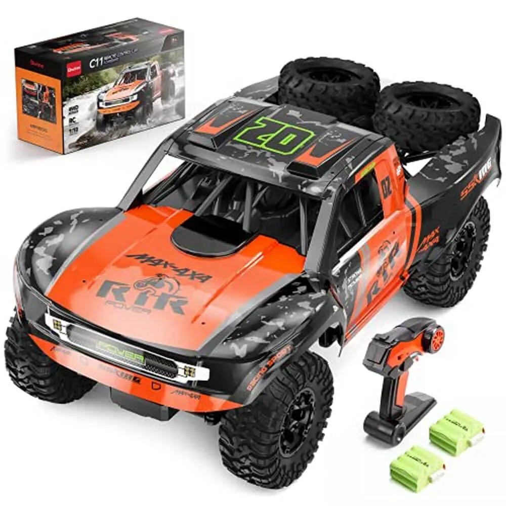 Amphibious RC Cars 1/8 Scale RC Rock Crawler Radio Controlled Monster Truck 100% Waterproof