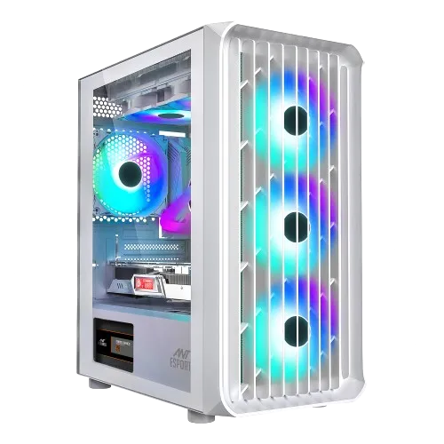 ANT ESPORTS 205 AIR MID-TOWER ATX CABINET WHITE