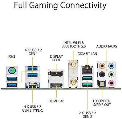 ASUS AM4 TUF Gaming X570-Plus (Wi-Fi) ATX Motherboard with PCIe 4.0, Dual M.2, 12 2 with Dr. MOS Power Stage, HDMI, DP, SATA 6Gb/s, USB 3.2 Gen 2 and Aura Sync RGB Lighting