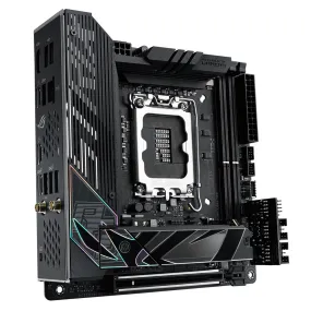 ASUS ROG Strix Z790-I Gaming Wi-Fi 6E LGA 1700 (Intel13th&12th Gen) mini-ITX gaming motherboard (PCIe 5.0, DDR5,10 1 power stages, Thunderbolt 4,2.5 Gb LAN, USB 3.2 Gen 2x2 front panel Type-C,2x M.2/NVMe SSD)