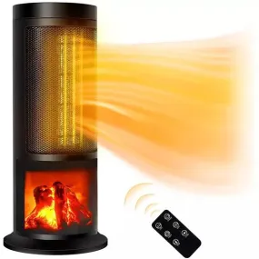 BOSSIN Ceramic Quiet-Heating Electric Space Heater with Thermostat and Timer SP01