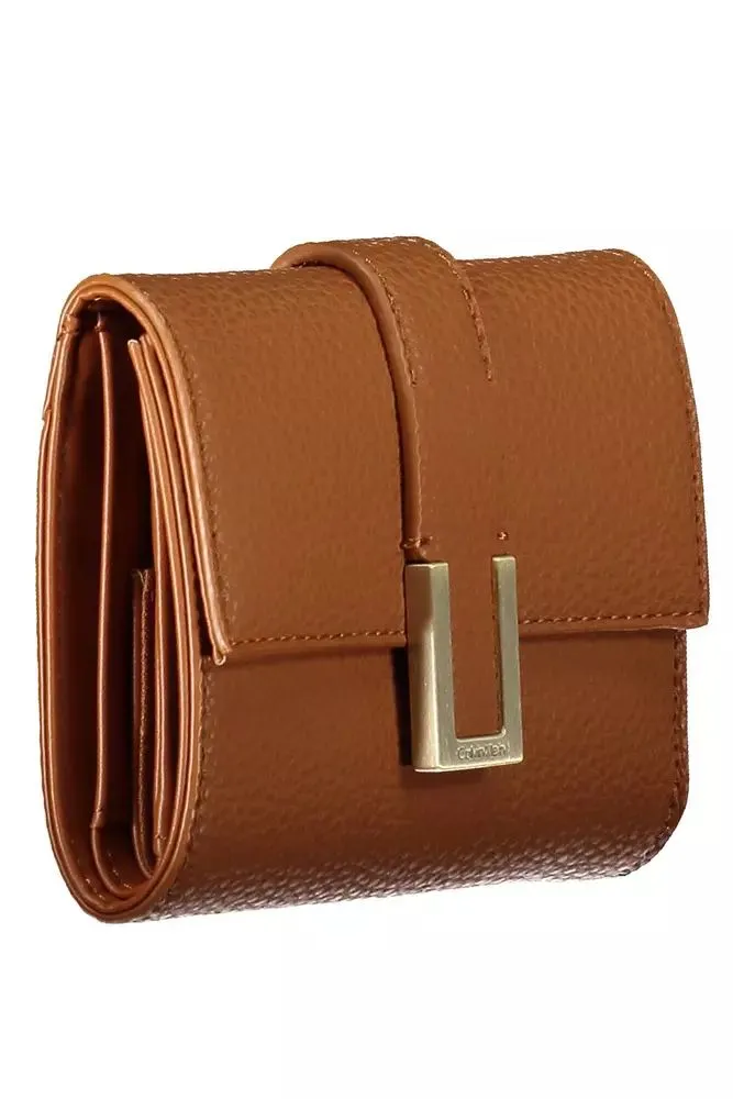 Calvin Klein Brown Polyester Men's Wallet
