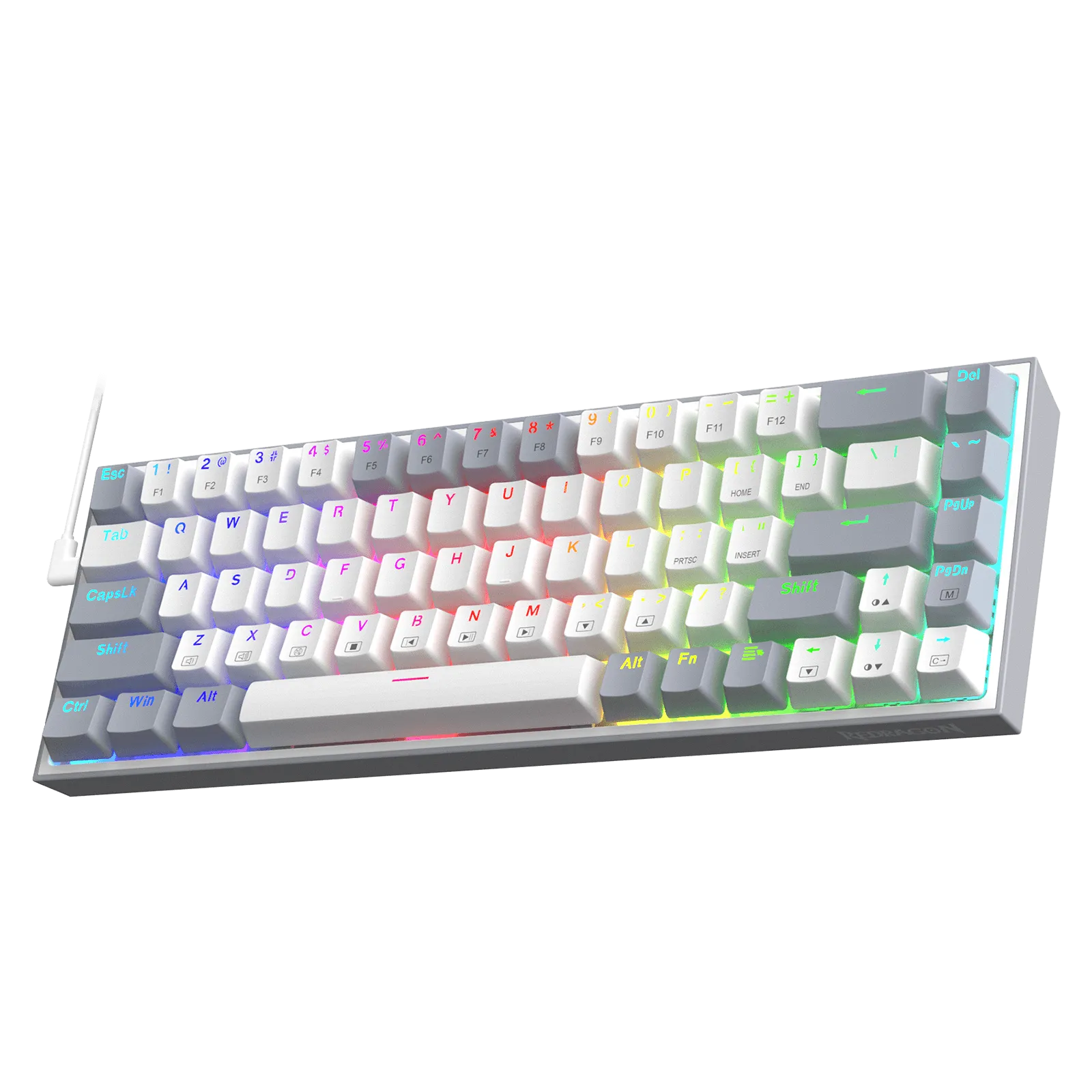 CASTOR K631 Grey 65% Wired RGB Gaming Keyboard