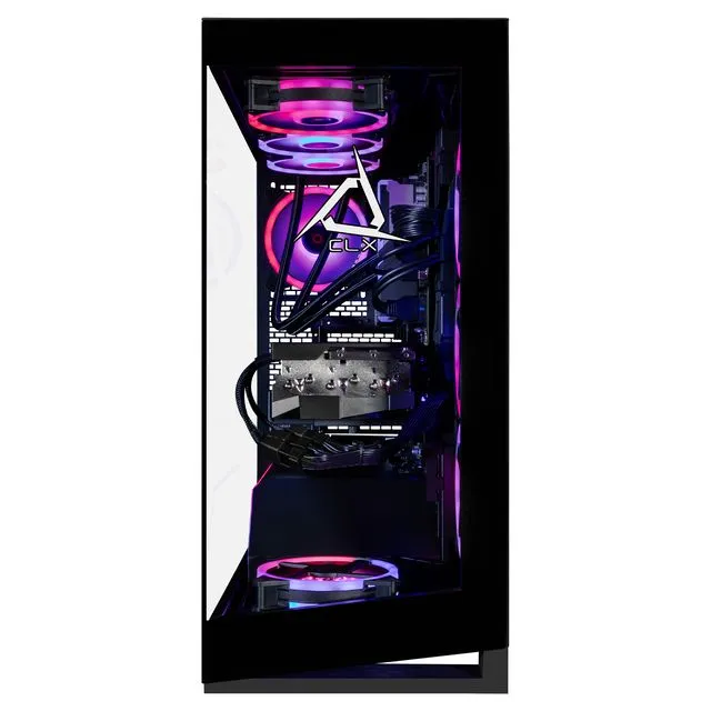 CLX HORUS Gaming Desktop - Liquid Cooled Intel Core i9 14900KF 3.2GHz 24-Core Processor, 64GB DDR5 5600 Memory, GeForce RTX 4080 16GB GDDR6X Graphics, 2TB NVMe M.2 SSD, 6TB HDD, WiFi, Black, Windows 11 Home 64-bit