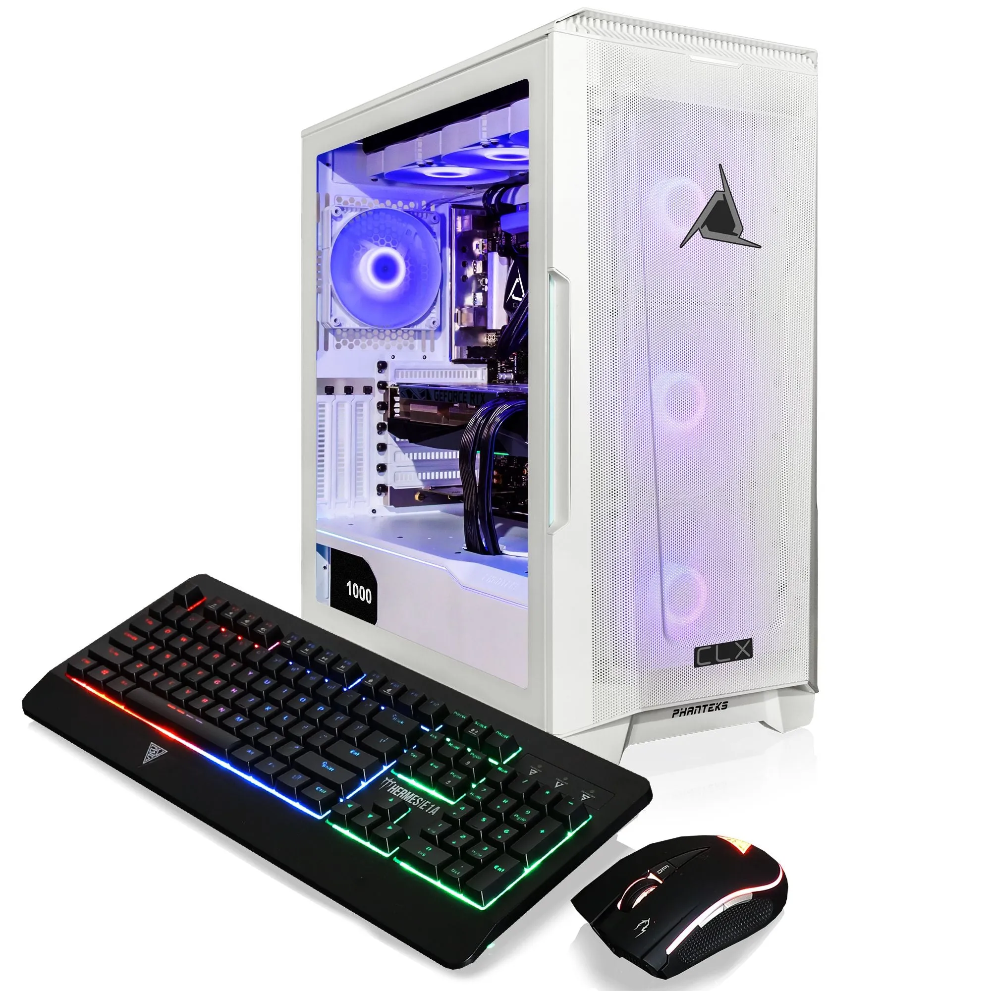 CLX SET Gaming Desktop - Liquid Cooled Intel Core i7 13700KF 3.4GHz 16-Core Processor, 64GB DDR5 Memory, GeForce RTX 4090 24GB GDDR6X Graphics, 1TB SSD, 6TB HDD, WiFi, Windows 11 Home 64-bit