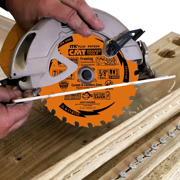 CMT Orange Tools P07540-X10 ITK-PLUS ULTIMATE FINISH V-DRIVE 7-1/4”x5/8”<> (10-PC. BULK MASTERPACK)