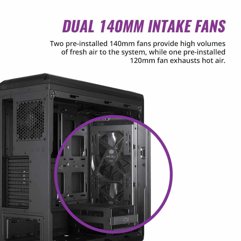 COOLER MASTER MASTERBOX NR600P MID-TOWER ATX CABINET