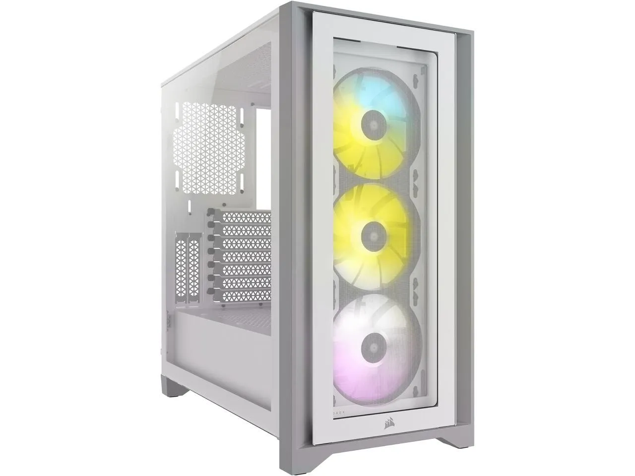 CORSAIR iCUE 4000X RGB White 白色 Tempered Glass ATX Case CC-9011205-WW