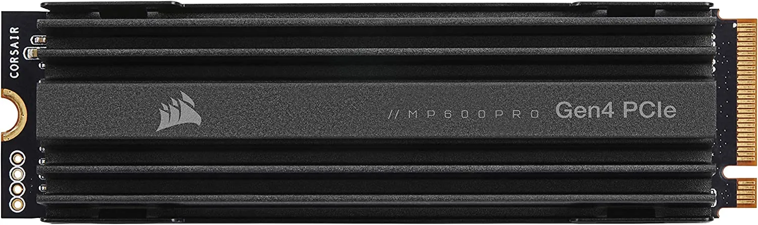 Corsair MP600 PRO 2TB M.2 NVMe PCIe x4 Gen4 SSD (Up to 7,000MB/sec) BlackC NAND Aluminum Heatspreader