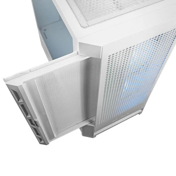 Cougar | DuoFace | RGB Tempered Glass Left Side Panel - White