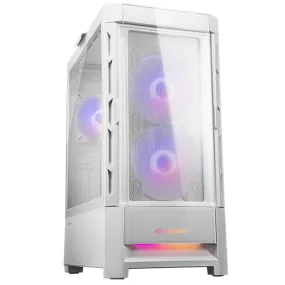 Cougar | DuoFace | RGB Tempered Glass Left Side Panel - White
