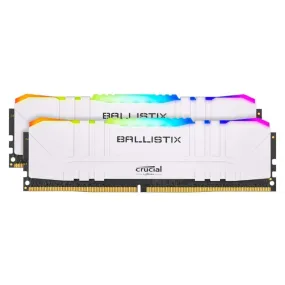 Crucial Ballistix RGB 32GBKit (2x16GB) DDR4 3200MHz Desktop Gaming Memory - White