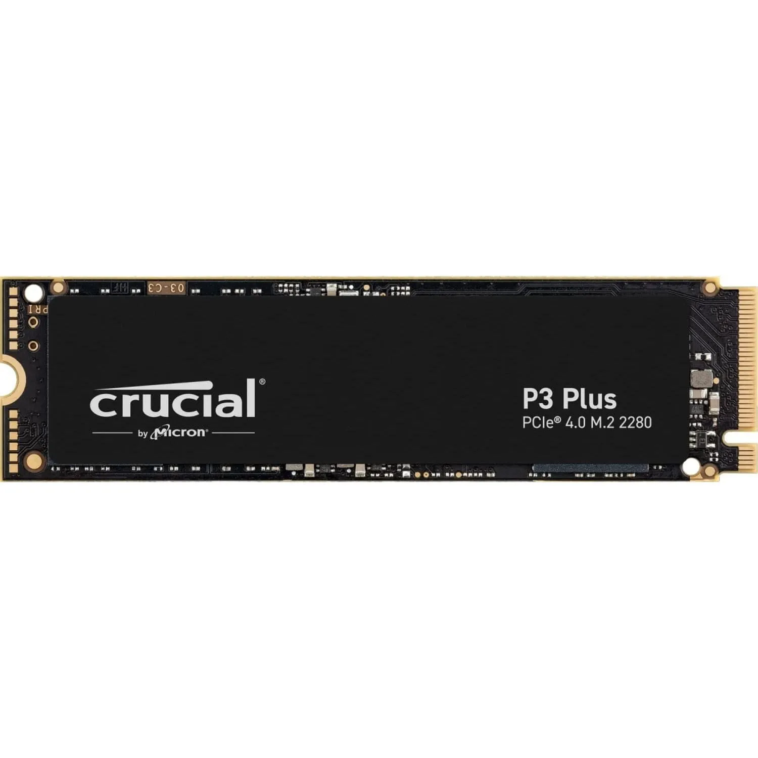 Crucial P3 Plus SSD 500GB M.2 NVMe PCIe Gen4 Internal SSD, Up to 4700MB/s, Laptop & Desktop (PC) Compatible, Solid State Drive - CT500P3PSSD8