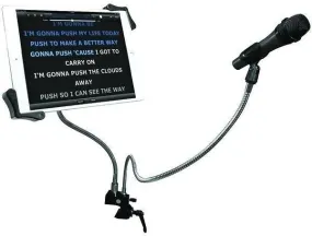 CTA Digital PAD-MTG Microphone Clip & Tablet Holder Gooseneck Clamp Stand