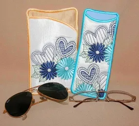 Daisy Hearts Eyeglass Cases