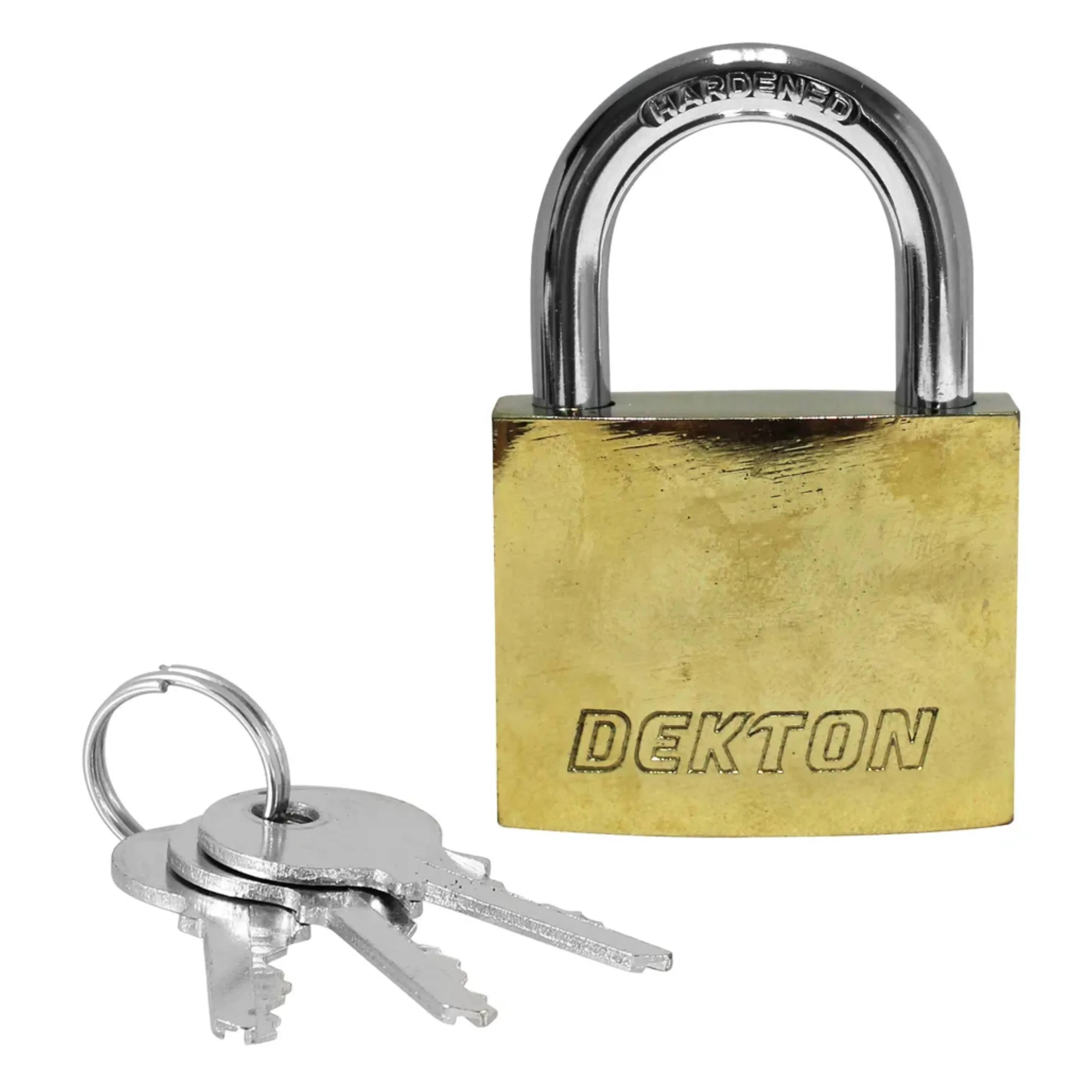 DEKTON 60mm Titanium Plated Iron Padlock