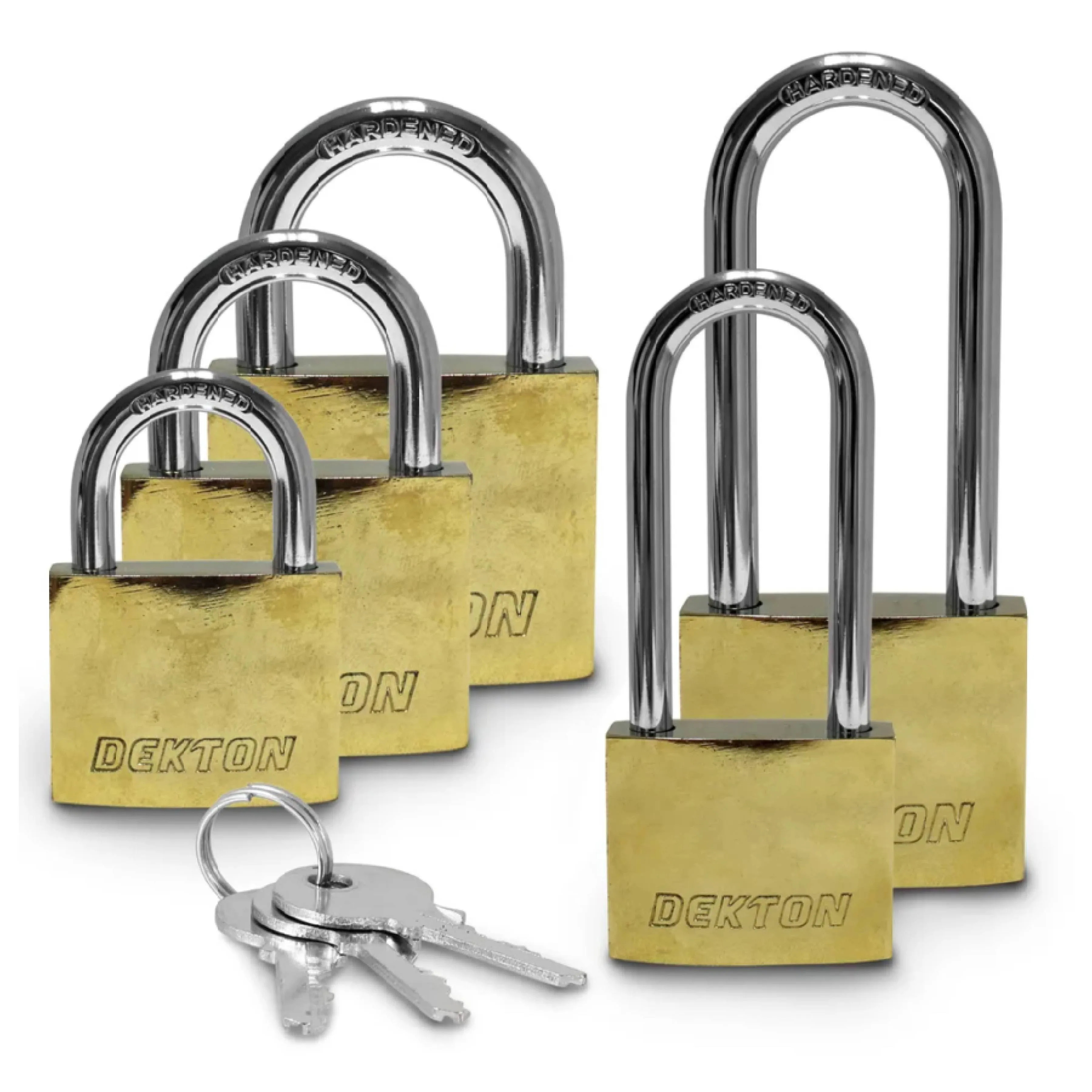 DEKTON 60mm Titanium Plated Iron Padlock