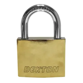 DEKTON 60mm Titanium Plated Iron Padlock