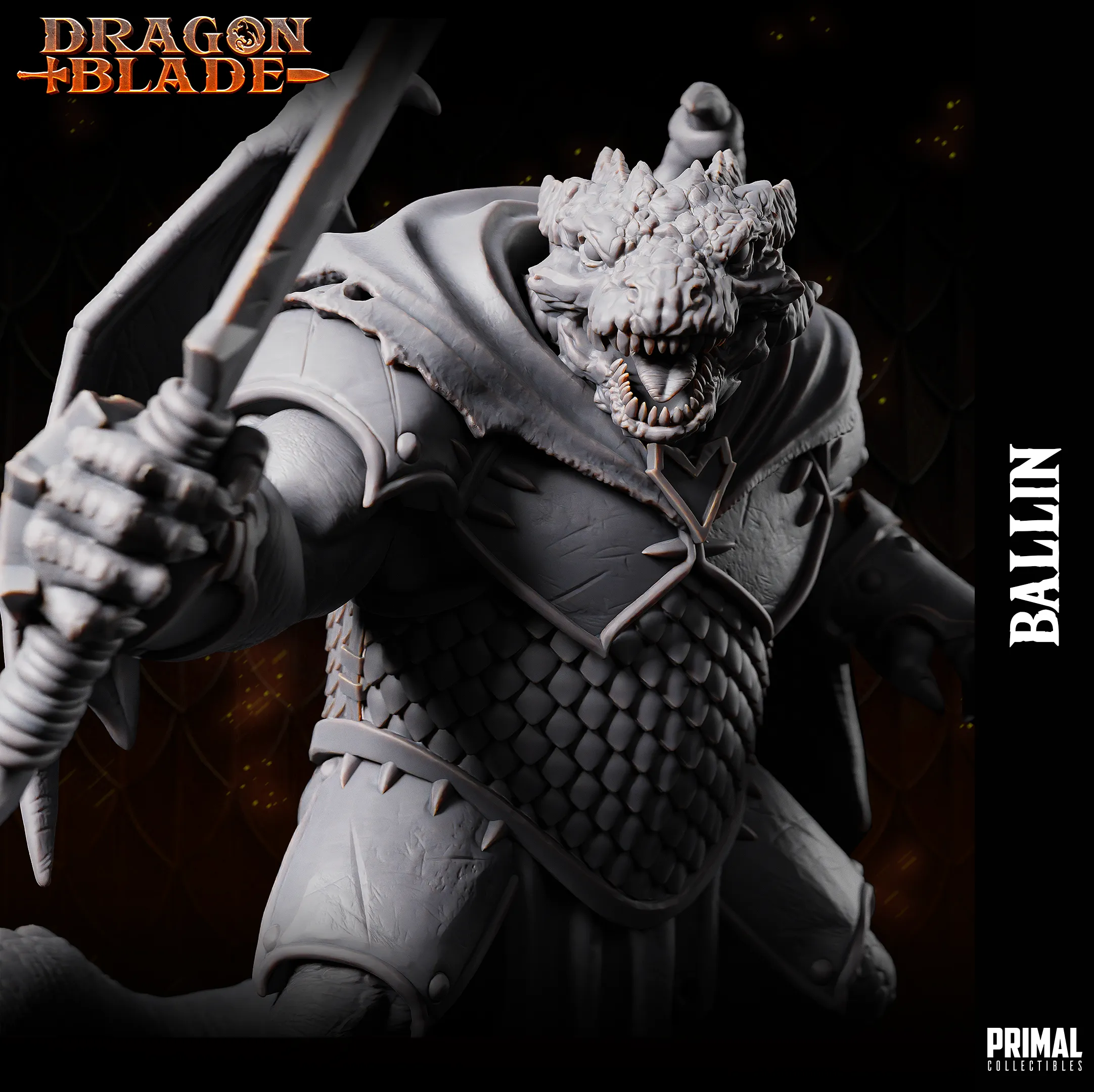 DNDDGL - Ballin - Baaz Draconian Fighter- DRAGONBLADE