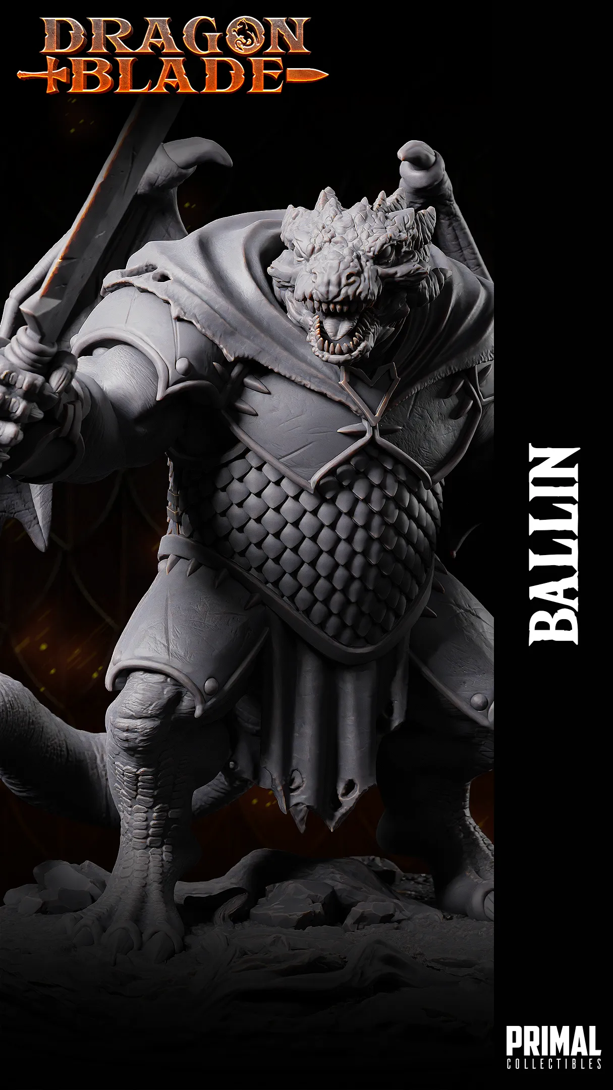 DNDDGL - Ballin - Baaz Draconian Fighter- DRAGONBLADE
