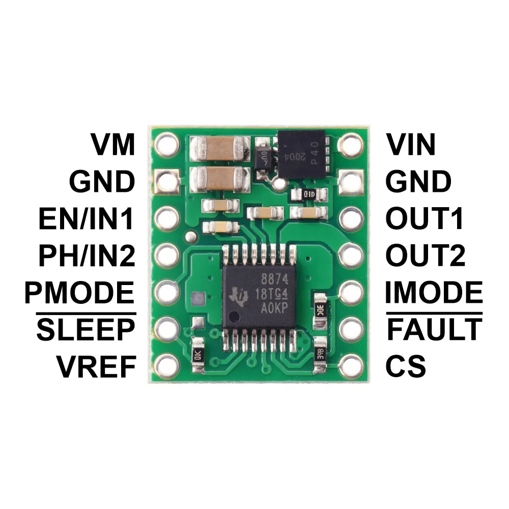 DRV8874 Single Brushed DC Motor Driver Carrier