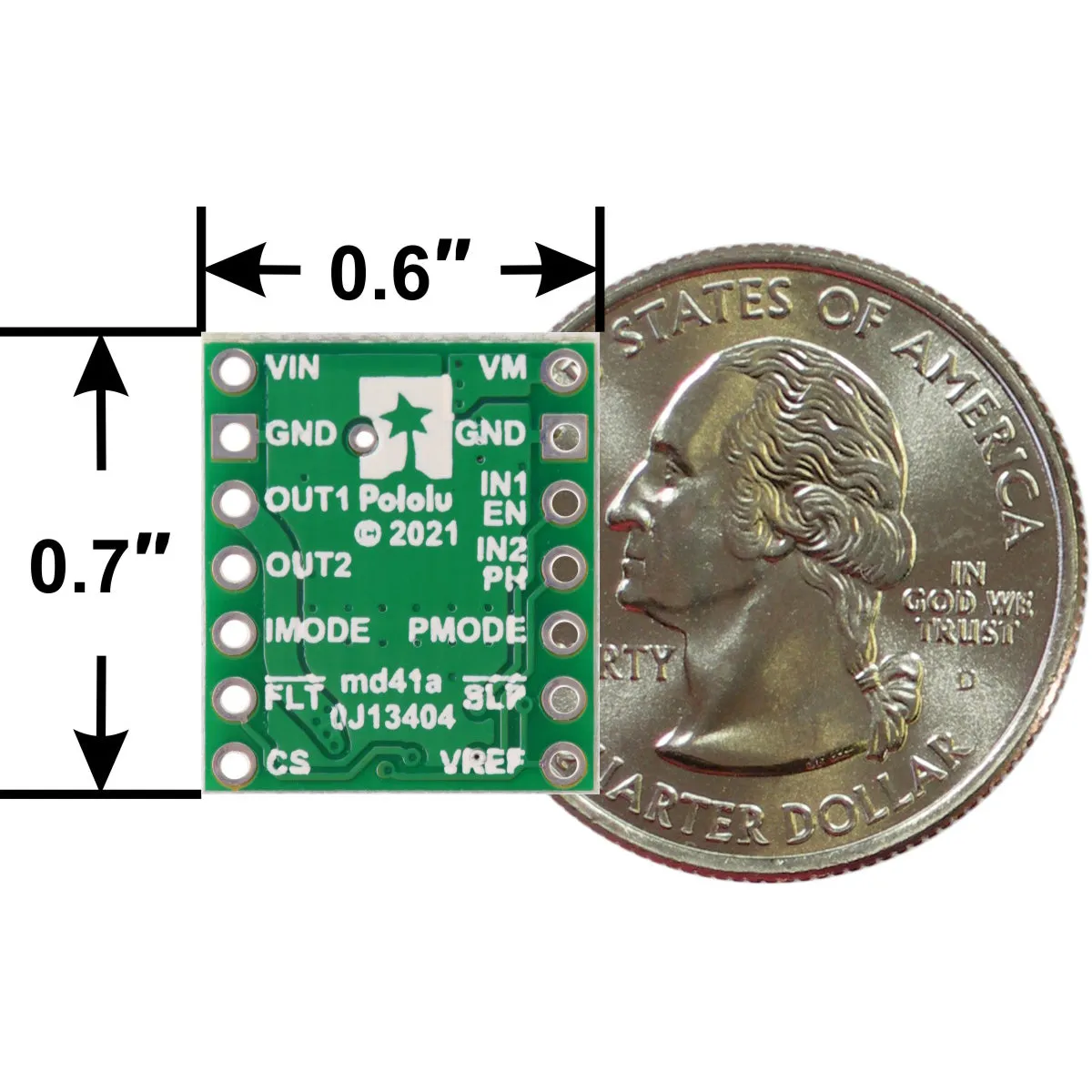 DRV8874 Single Brushed DC Motor Driver Carrier